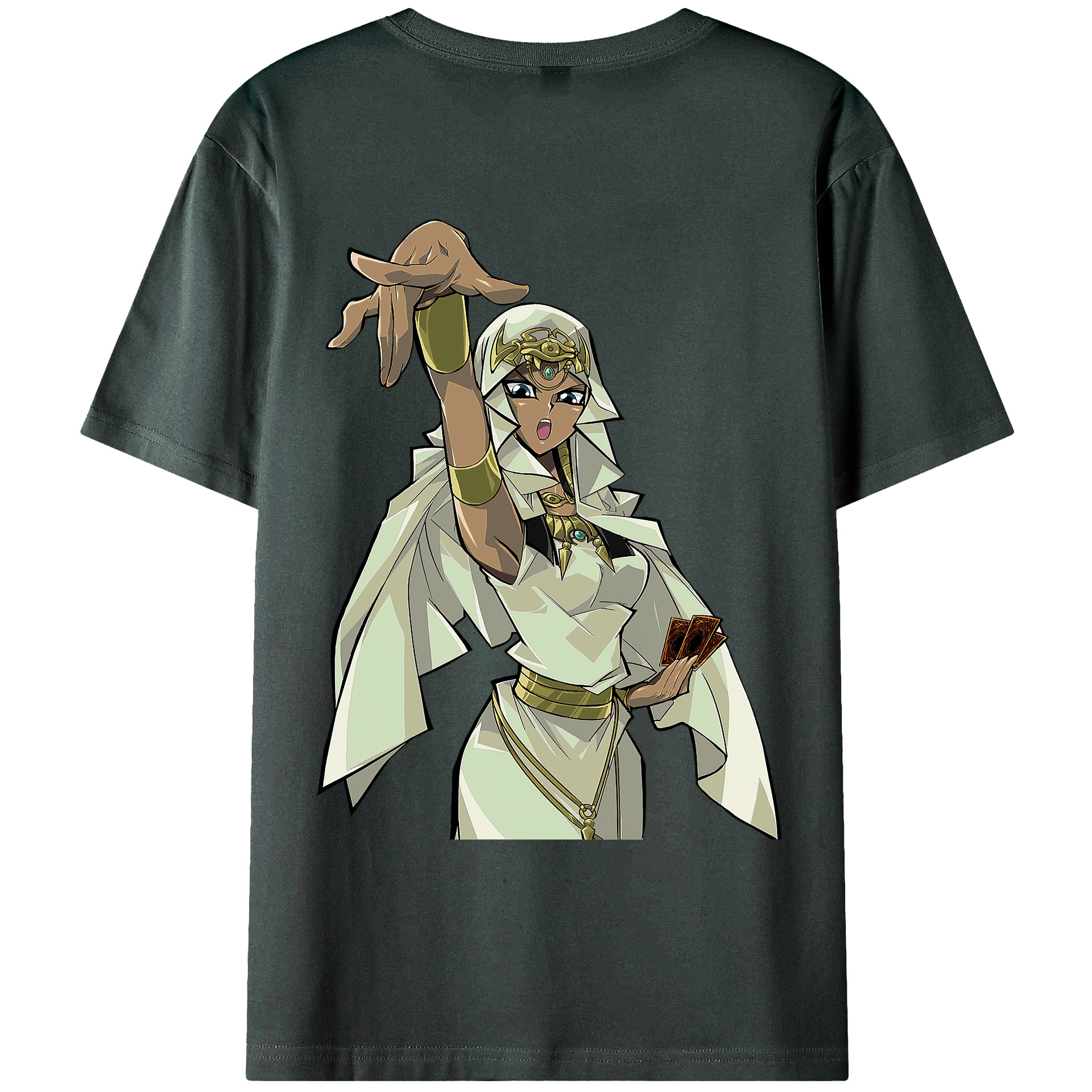 （画像用） 遊☆戯☆王 Yu-Gi-Oh! 綿100％ メンズ半袖Tシャツ（バックプリント） 通気性